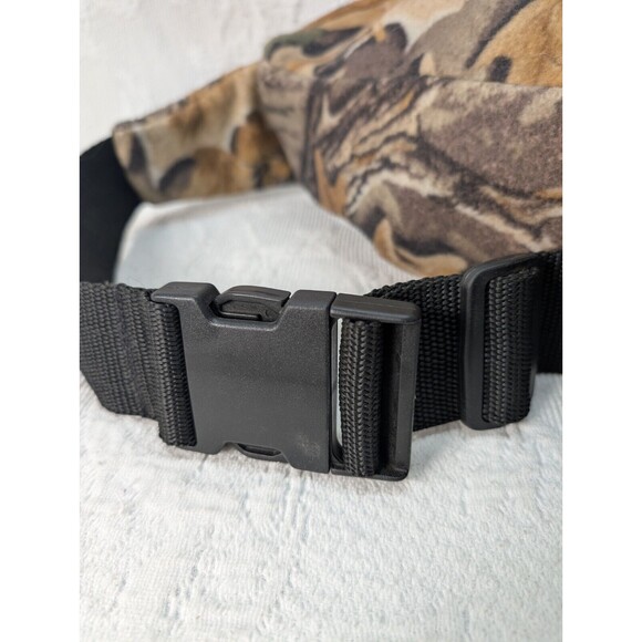 Mountain Cork Fleece Pouch Forest Camouflage Vintage USA Hip Bum Bag Fannypack - Picture 5 of 12